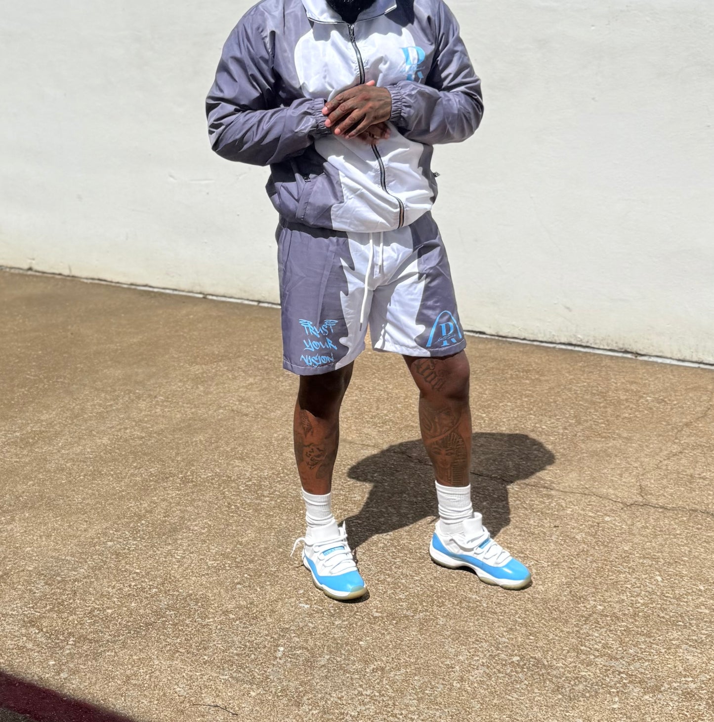 Grey & Light Blue Track Set