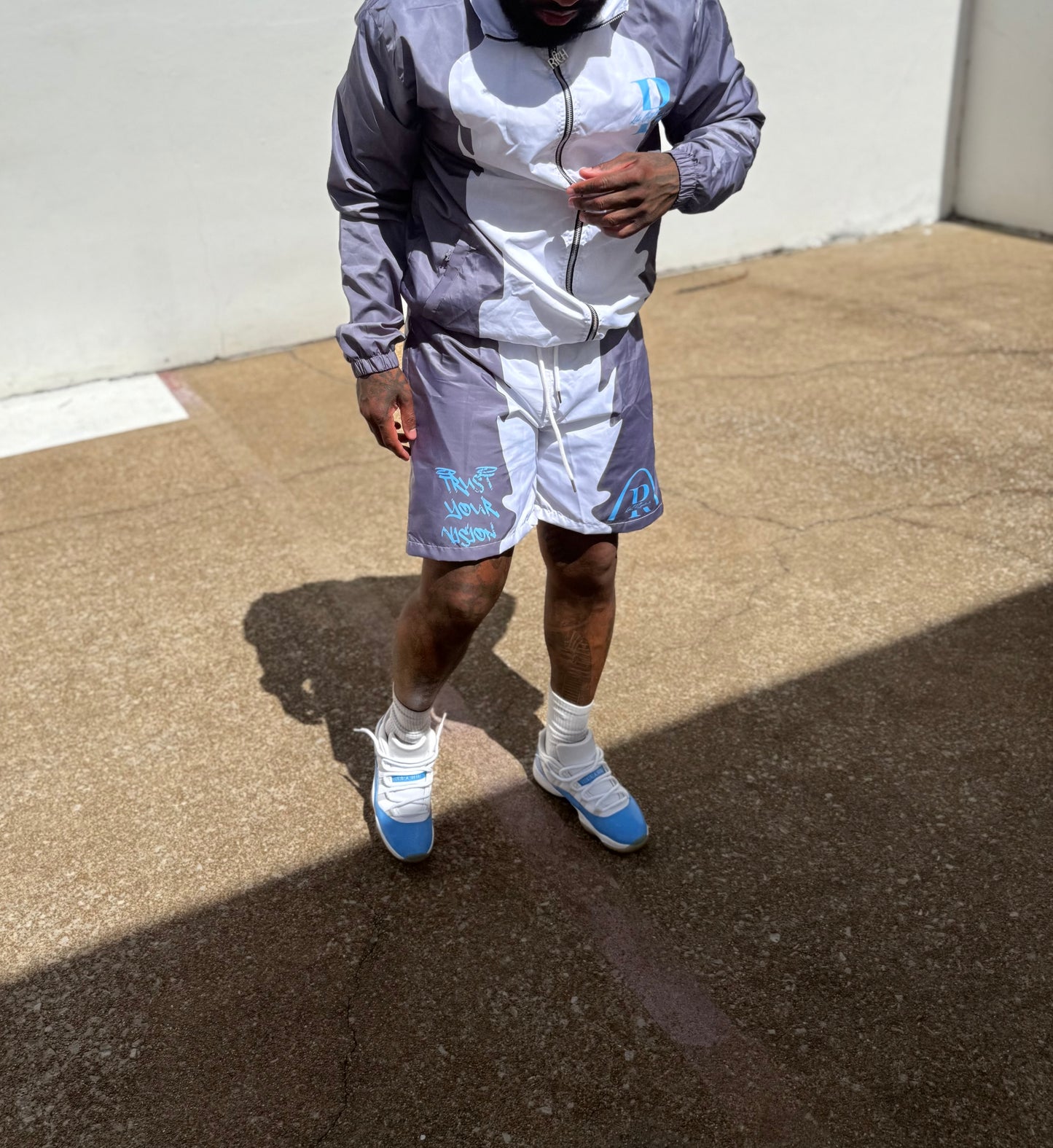 Grey & Light Blue Track Set