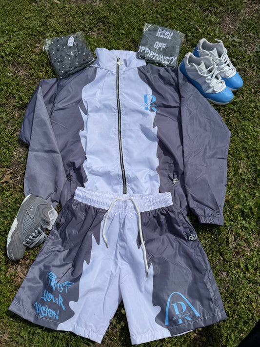 Grey & Light Blue Track Set